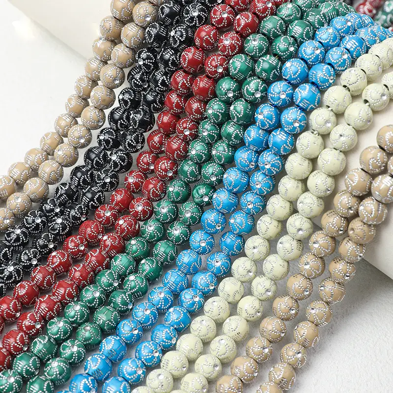Muslim Prayer Beads 99 Beads 8mm Middle Eastern Bracelet - Image 10