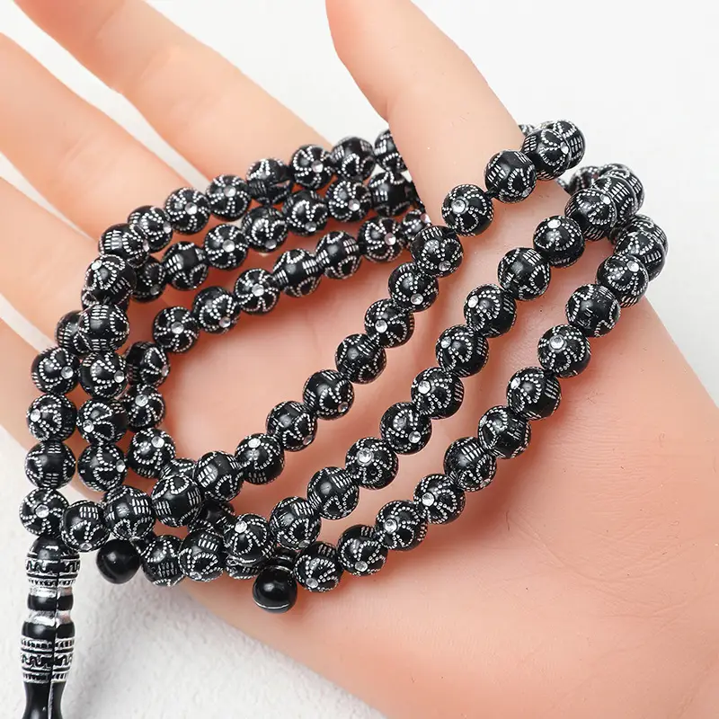Muslim Prayer Beads 99 Beads 8mm Middle Eastern Bracelet — feature 5