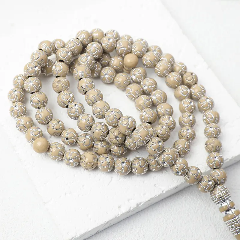 Muslim Prayer Beads 99 Beads 8mm Middle Eastern Bracelet - Image 6