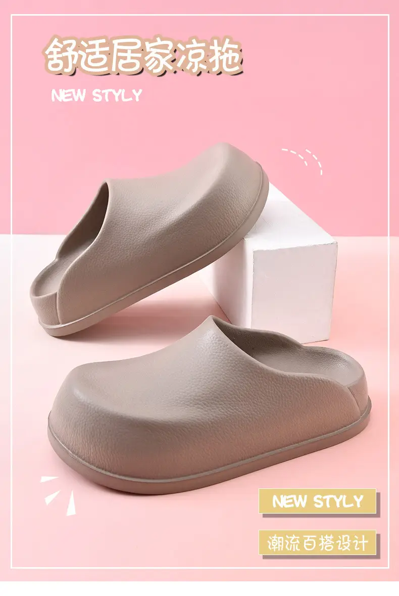 New Style Baotou Drag Women's Summer Outer Wear Non-slip Breathable Slippers EVA Thick Sole Wear-resistant Increased Non-stinky Foot Chef Shoes — feature 6