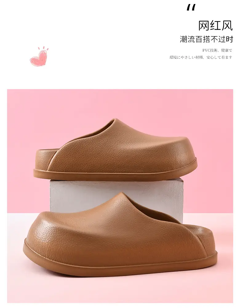 New Style Baotou Drag Women's Summer Outer Wear Non-slip Breathable Slippers EVA Thick Sole Wear-resistant Increased Non-stinky Foot Chef Shoes — feature 8