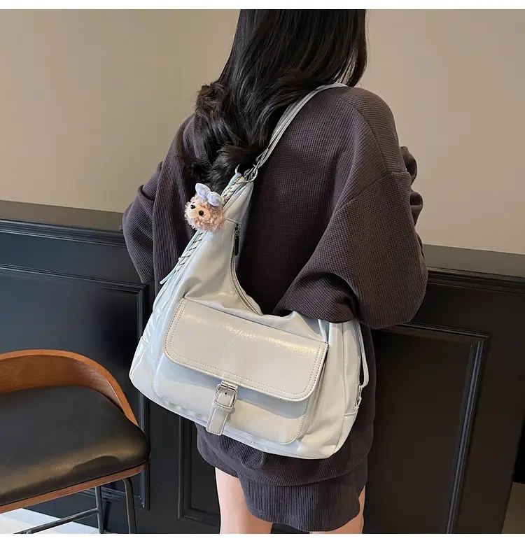 Black Crossbody Tote Bag for Women Large Capacity 2025 — feature 20