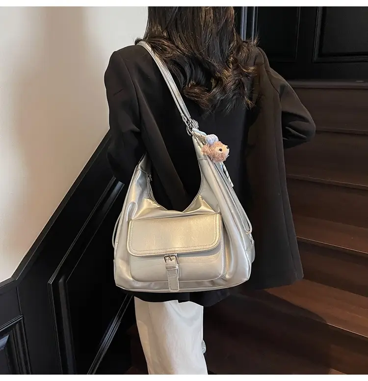 Black Crossbody Tote Bag for Women Large Capacity 2025 — feature 26