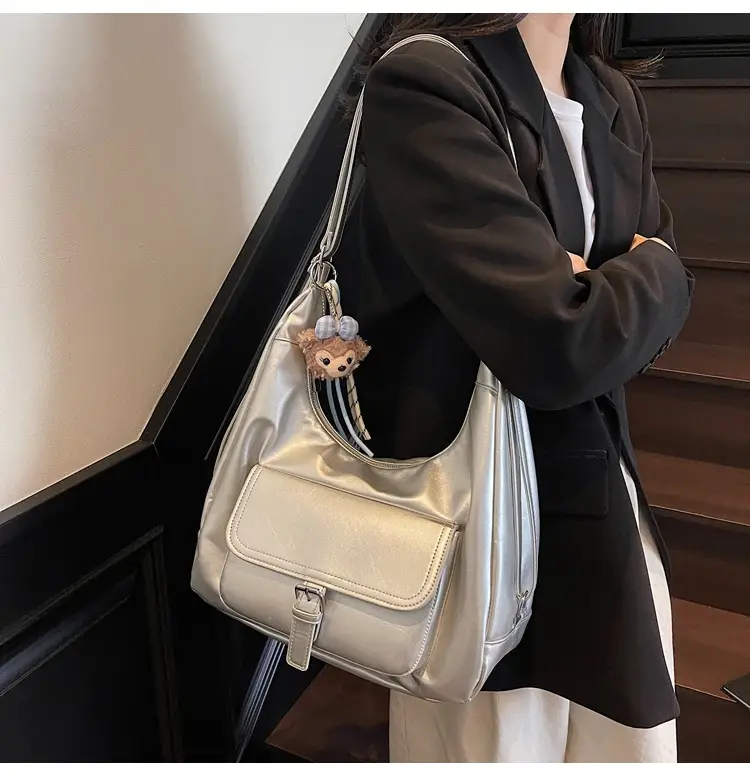 Black Crossbody Tote Bag for Women Large Capacity 2025 — feature 28
