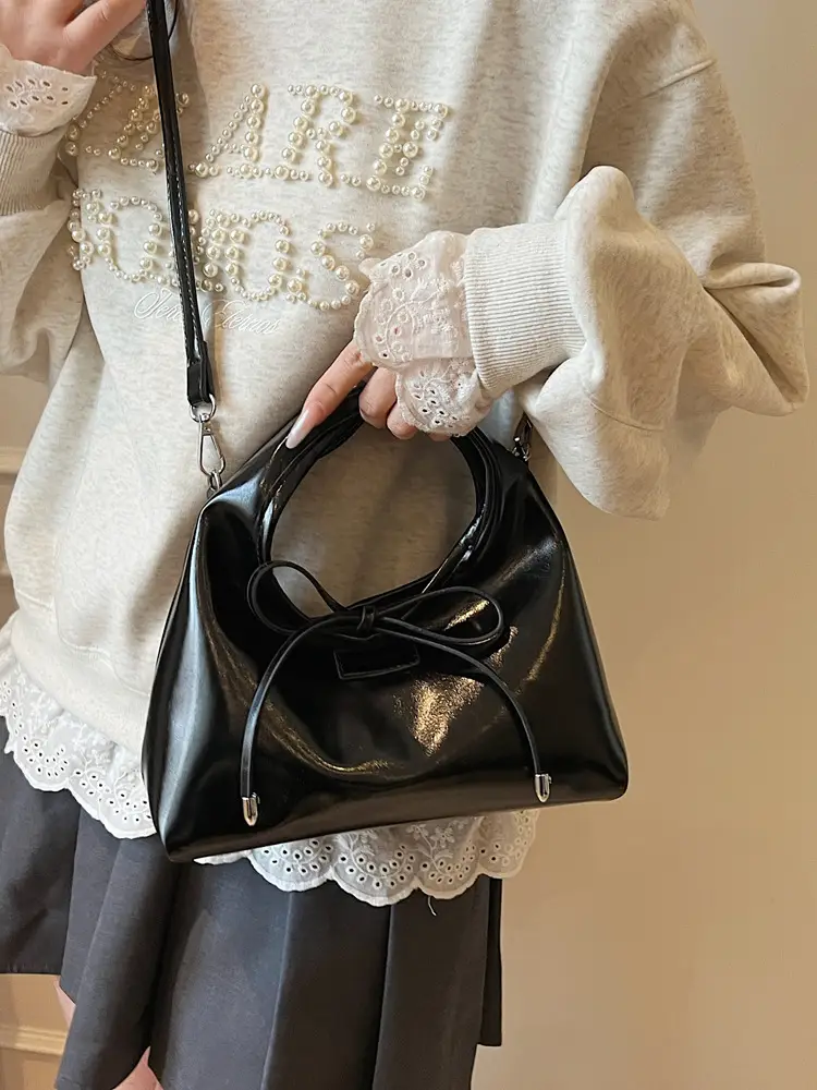 Pink Bow Bag for Women 2025 Spring Korean Fashion - Image 8