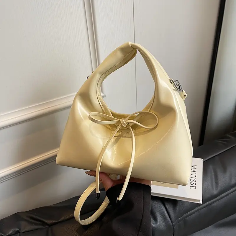 Pink Bow Bag for Women 2025 Spring Korean Fashion - Image 2