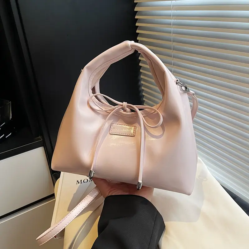 Pink Bow Bag for Women 2025 Spring Korean Fashion - Image 4