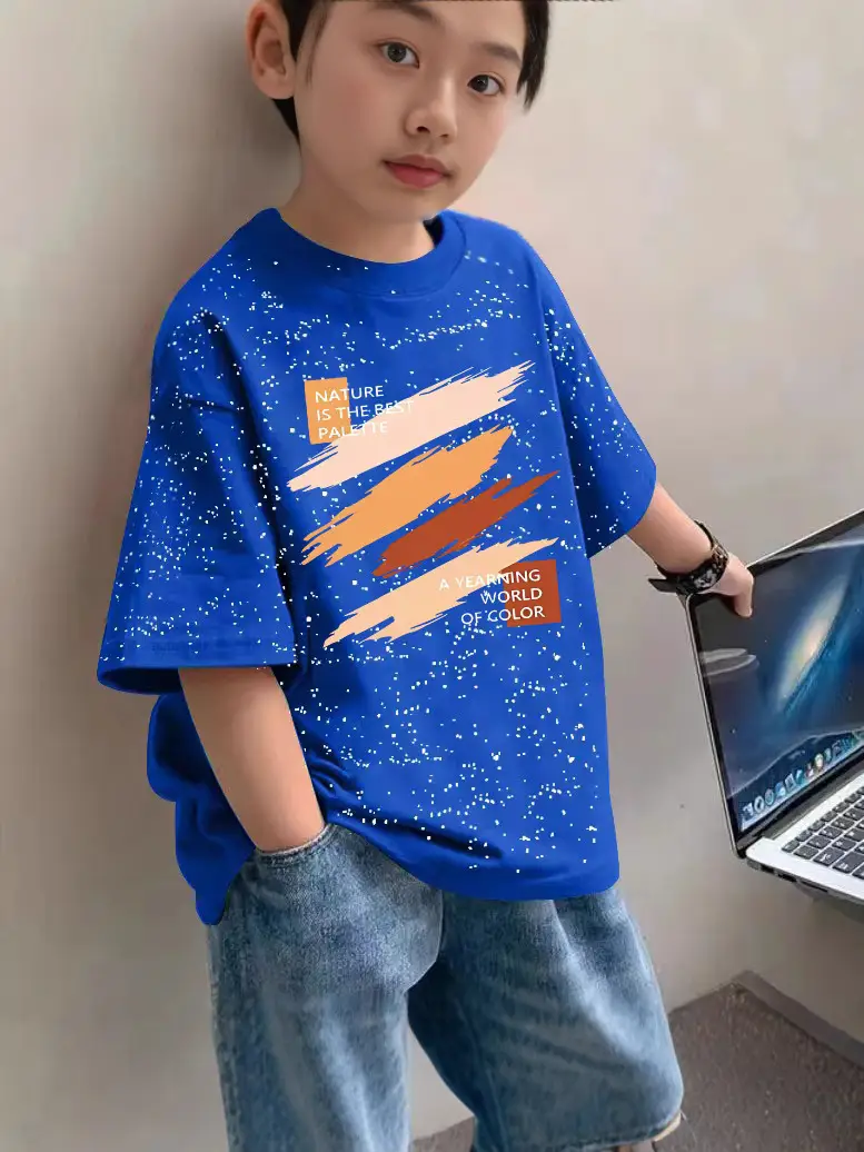 Boys Pure Cotton Half Sleeve T-Shirt Summer 2025 - Image 21