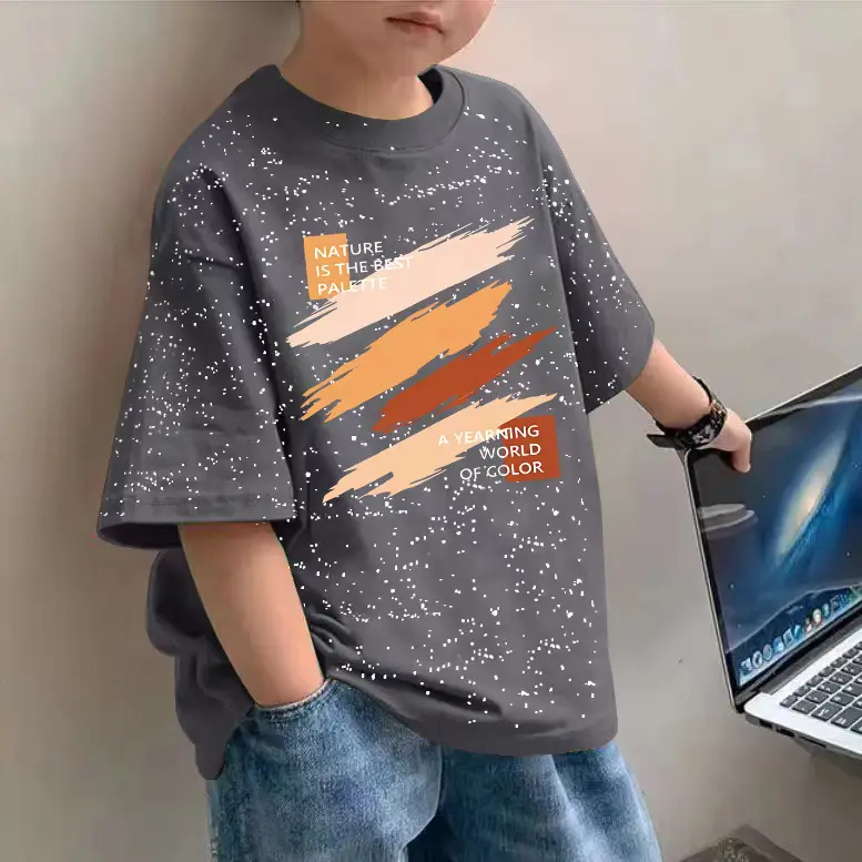 Boys Pure Cotton Half Sleeve T-Shirt Summer 2025 - Image 2