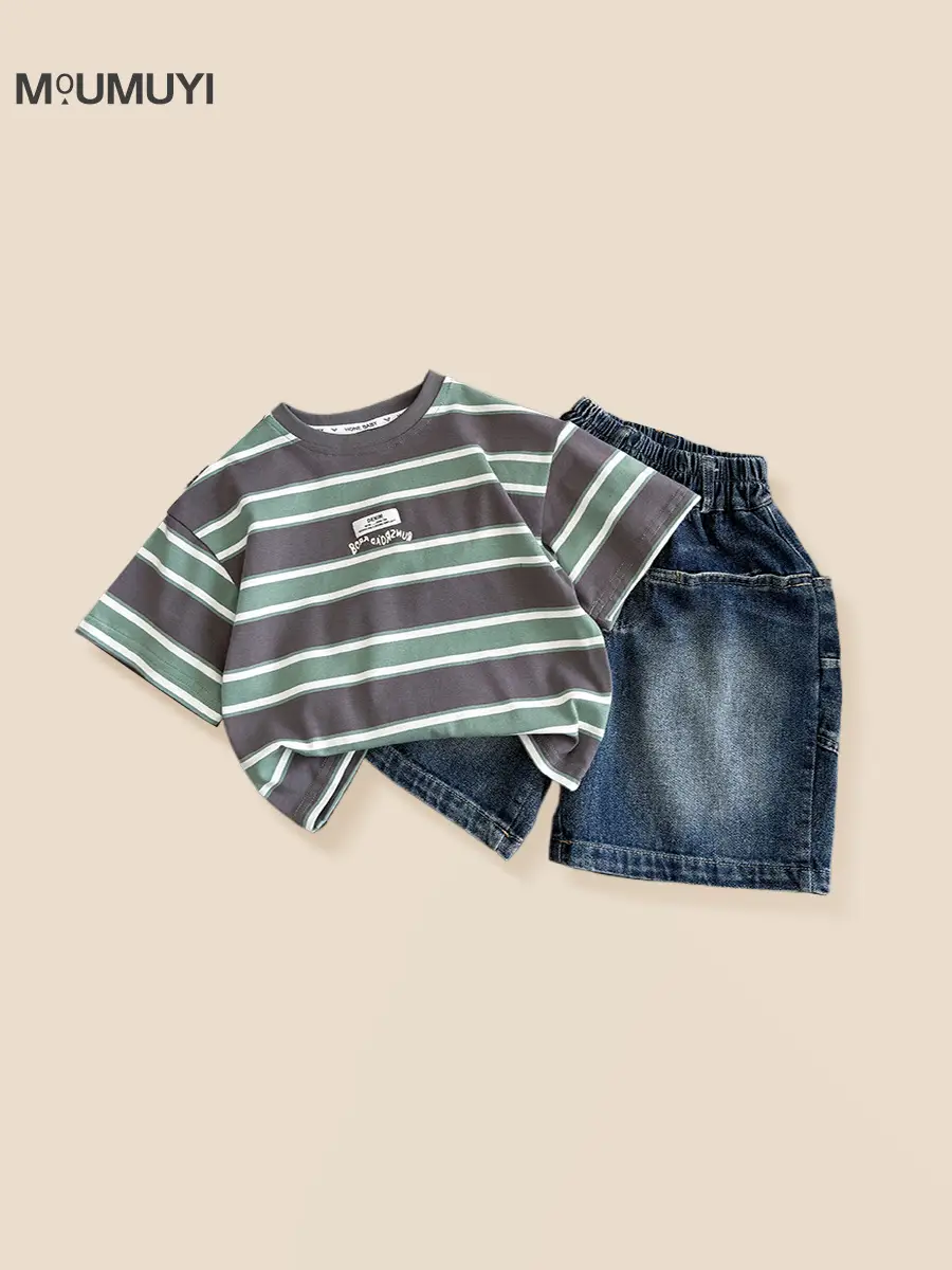 Children Denim Shorts 2026 Summer Boys Blue - Image 3