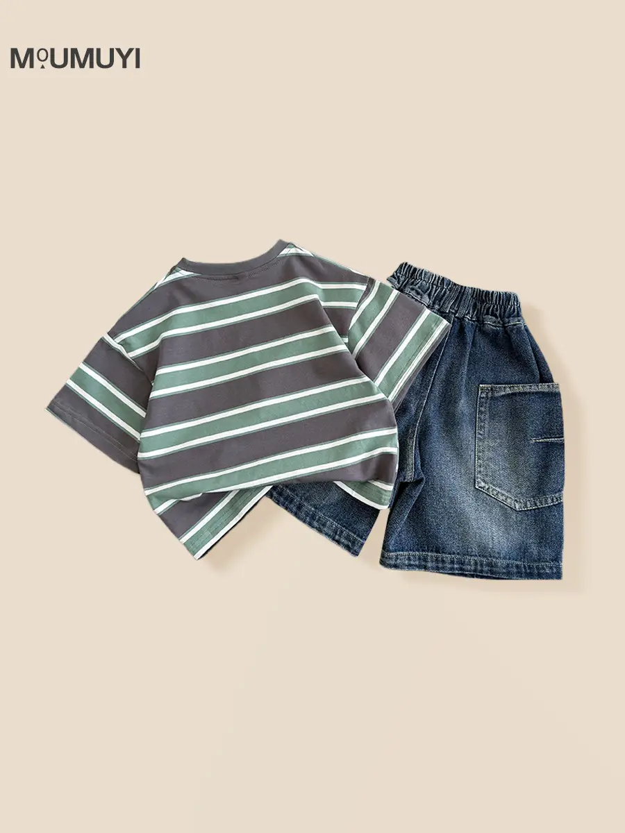 Children Denim Shorts 2026 Summer Boys Blue - Image 4