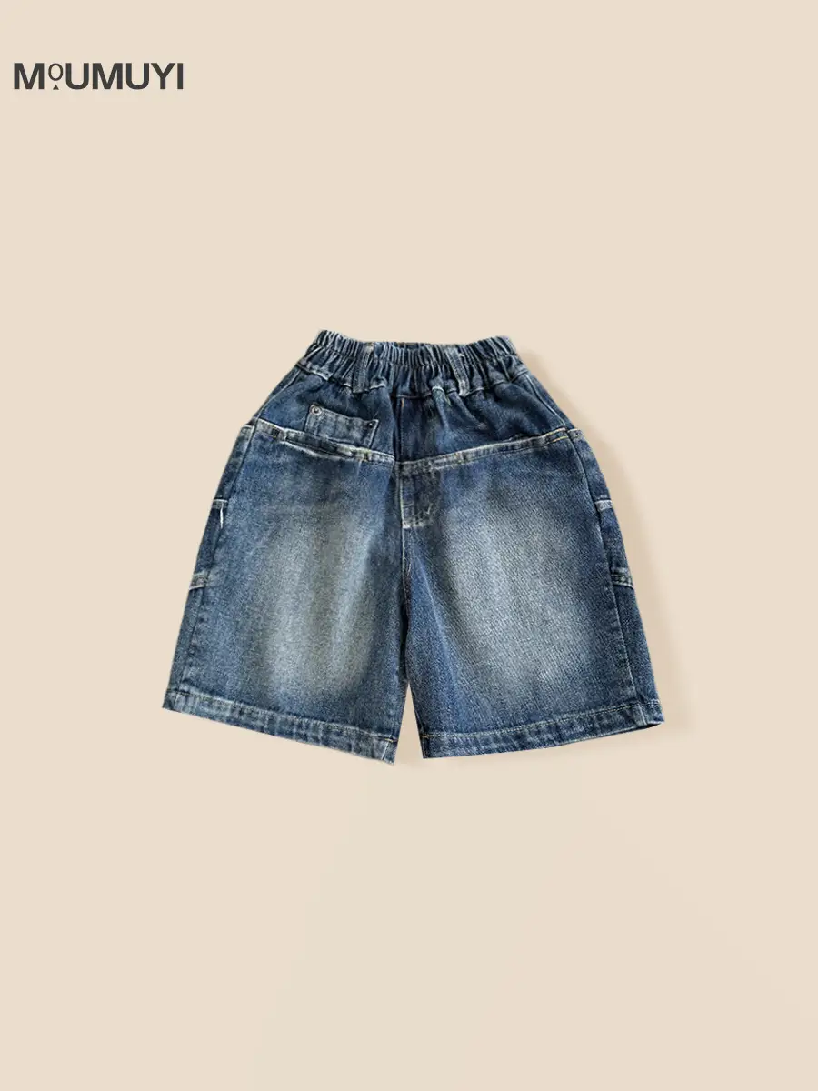 Children Denim Shorts 2026 Summer Boys Blue - Image 5
