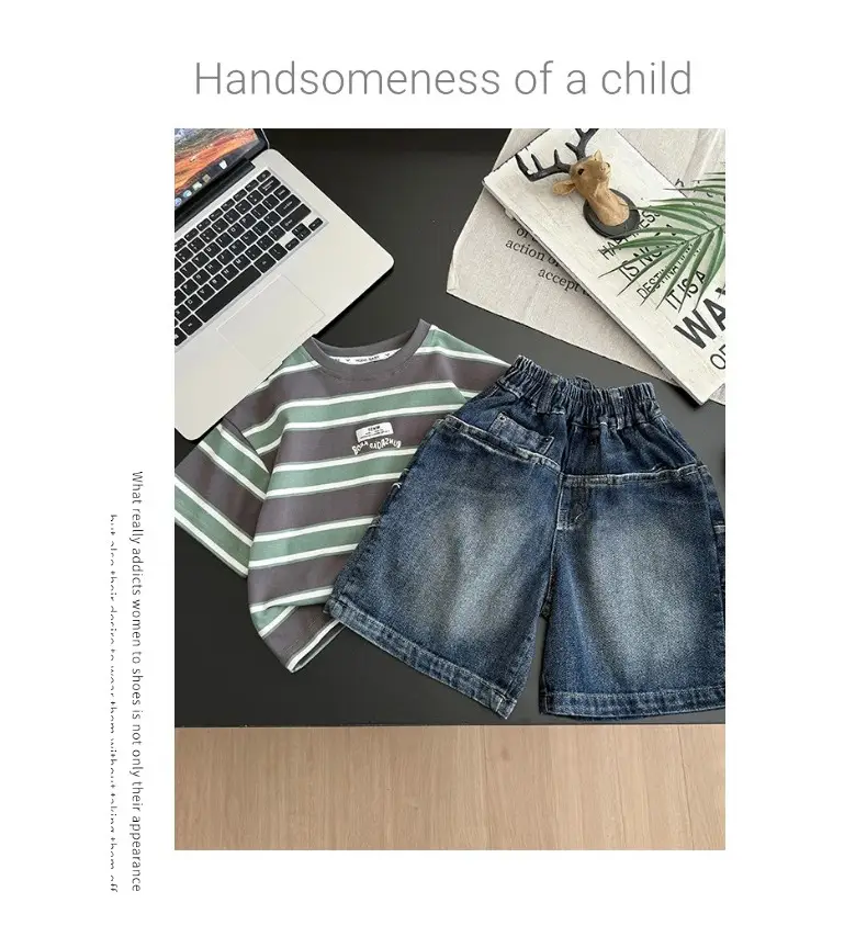 Children Denim Shorts 2026 Summer Boys Blue — feature 11