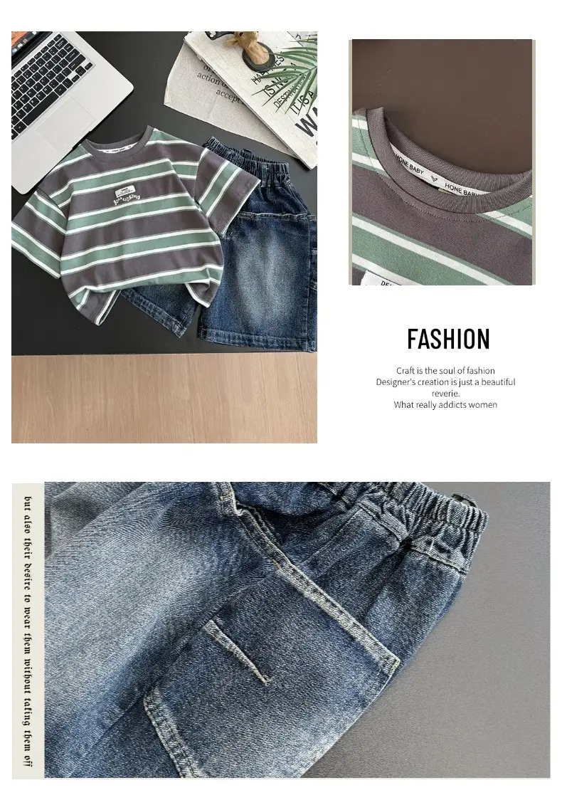 Children Denim Shorts 2026 Summer Boys Blue — feature 12