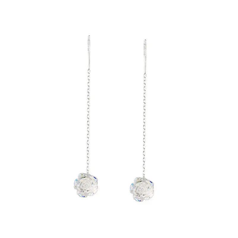 2025 Colorful Camellia Earrings for Women - Image 5
