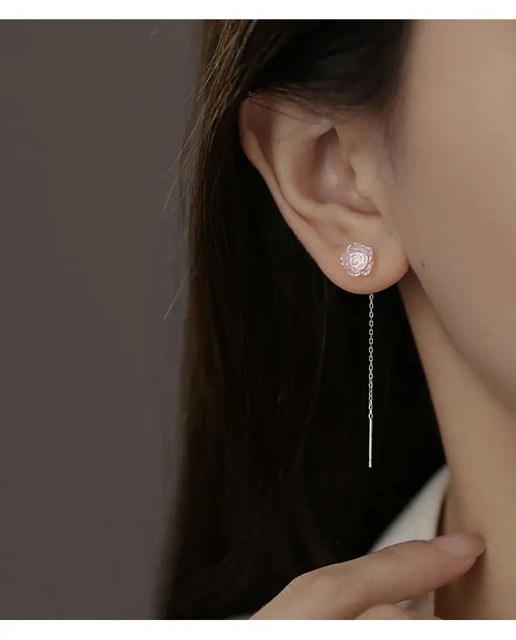 2025 Colorful Camellia Earrings for Women — feature 10