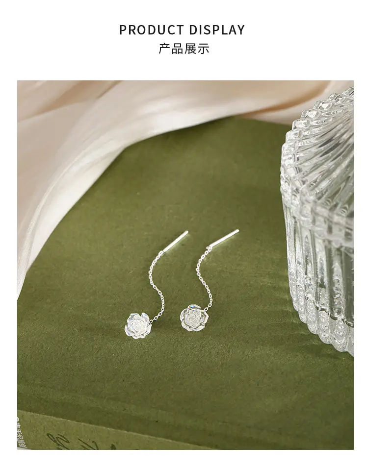 2025 Colorful Camellia Earrings for Women — feature 7