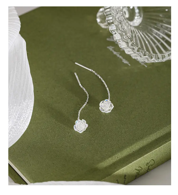 2025 Colorful Camellia Earrings for Women — feature 8