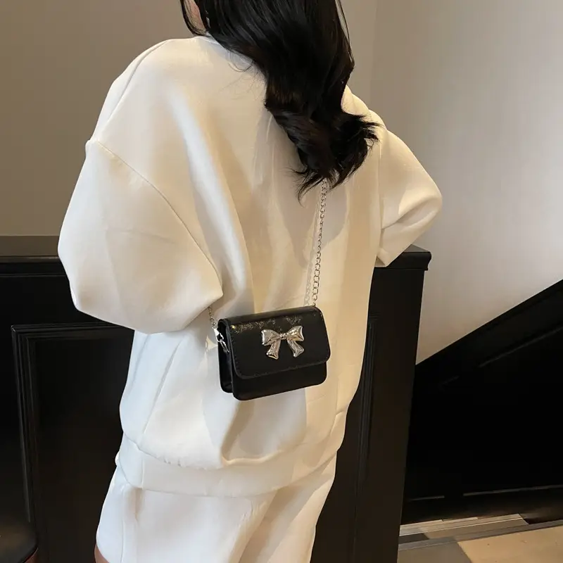 Red Bow Chain Shoulder Bag for Women 2025 - Image 8