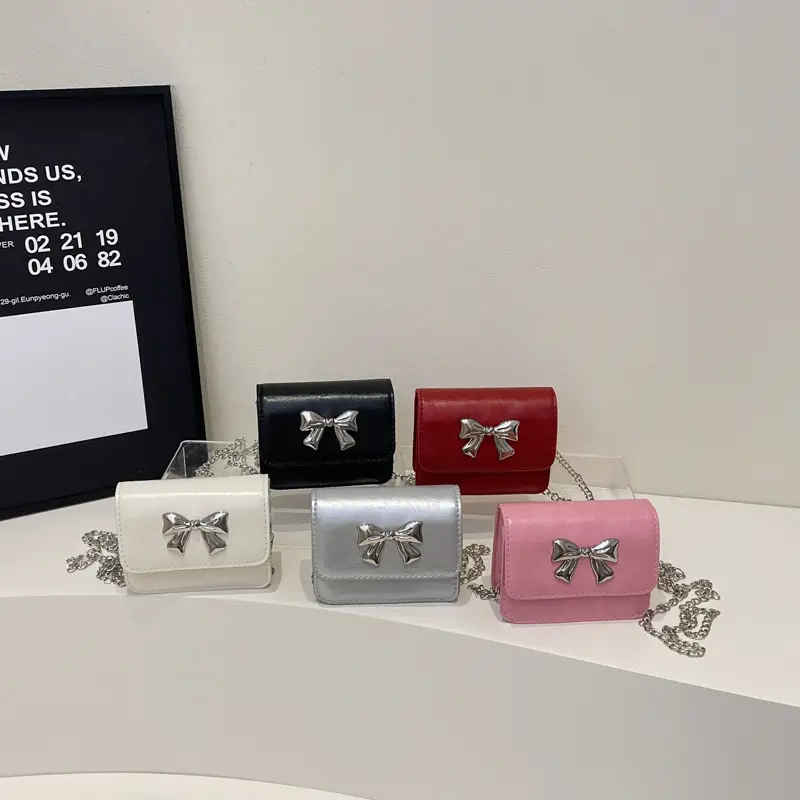 Red Bow Chain Shoulder Bag for Women 2025 - Image 9