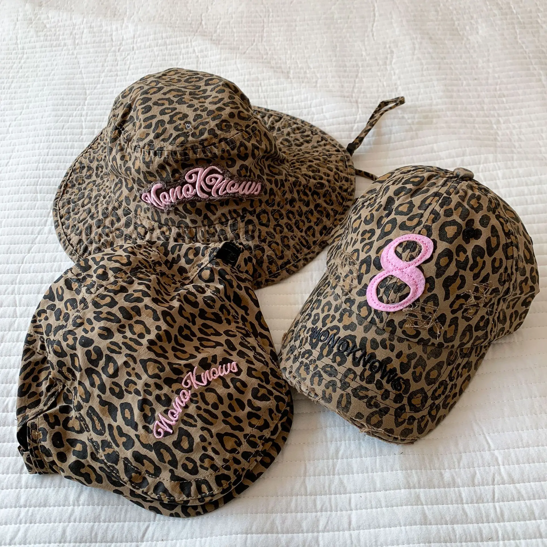 Leopard Print Sunshade Cap for Girls 2025 — feature 3