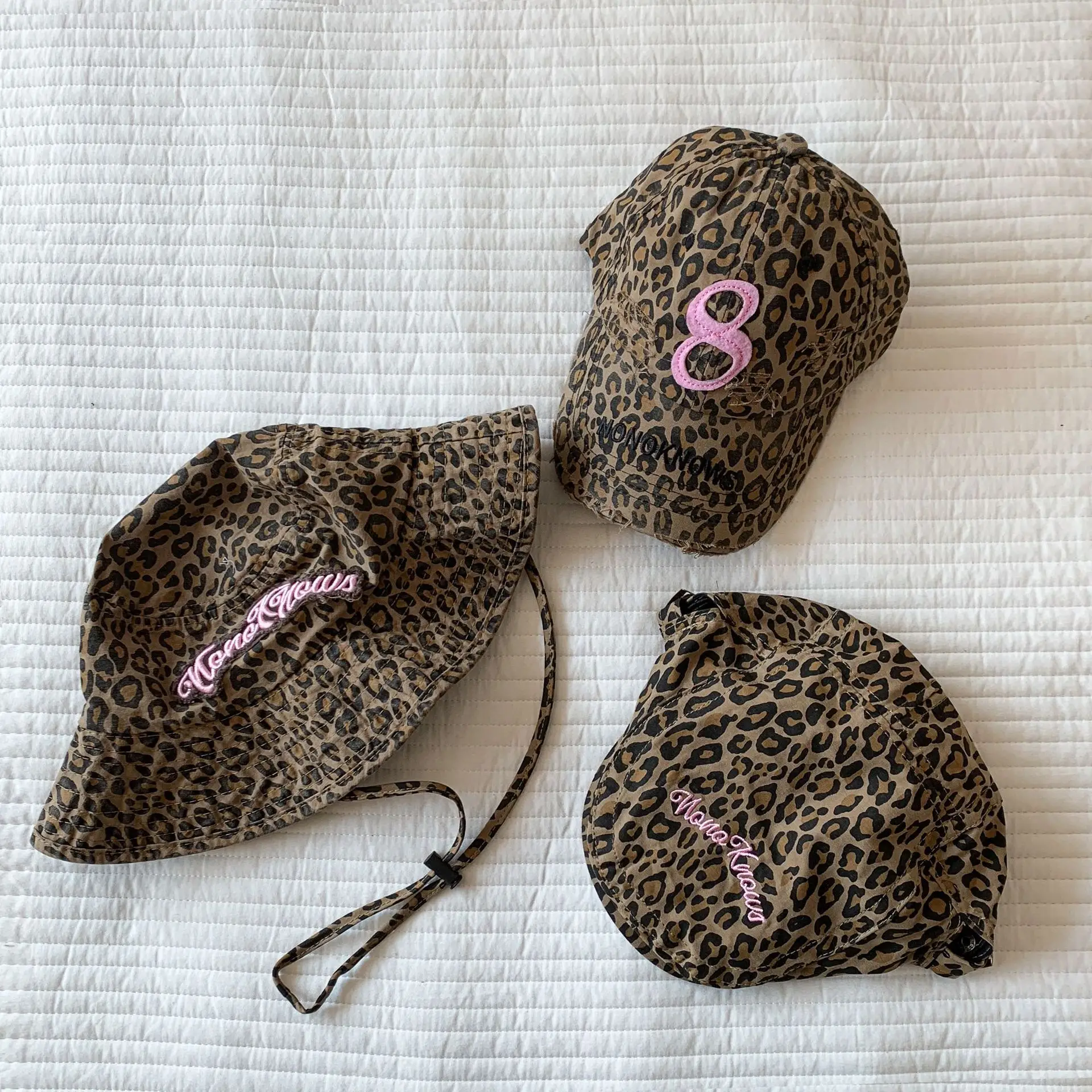 Leopard Print Sunshade Cap for Girls 2025 — feature 9