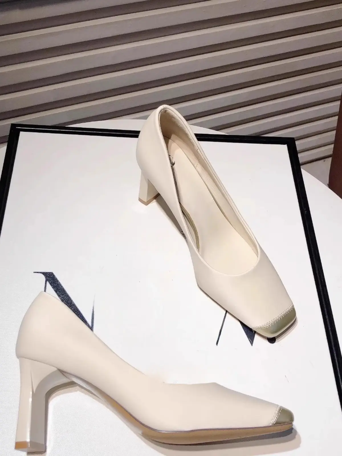 French Lady Square Toe High Heels 2024 Spring Autumn — feature 11