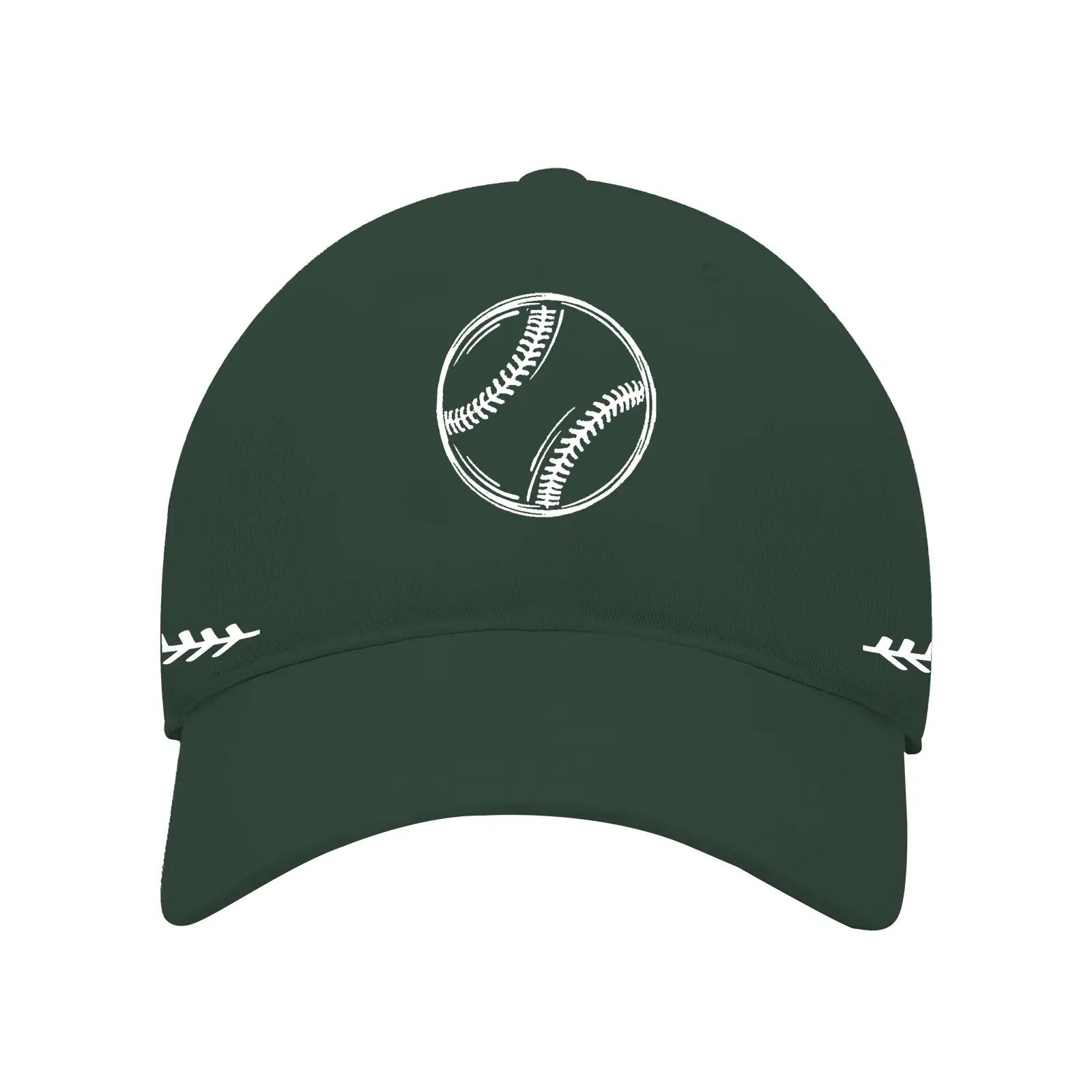Men Baseball Cap White Red Stitched Cross-Border - Image 16