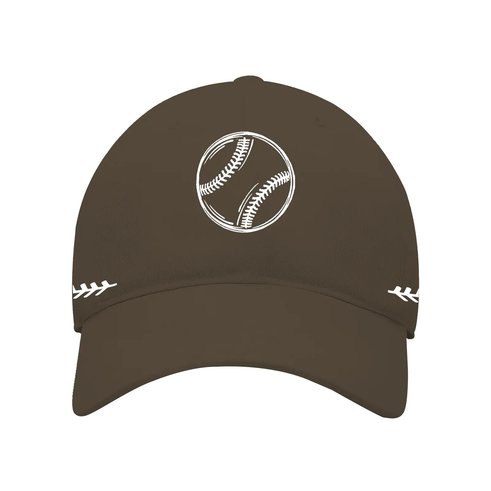 Men Baseball Cap White Red Stitched Cross-Border - Image 10