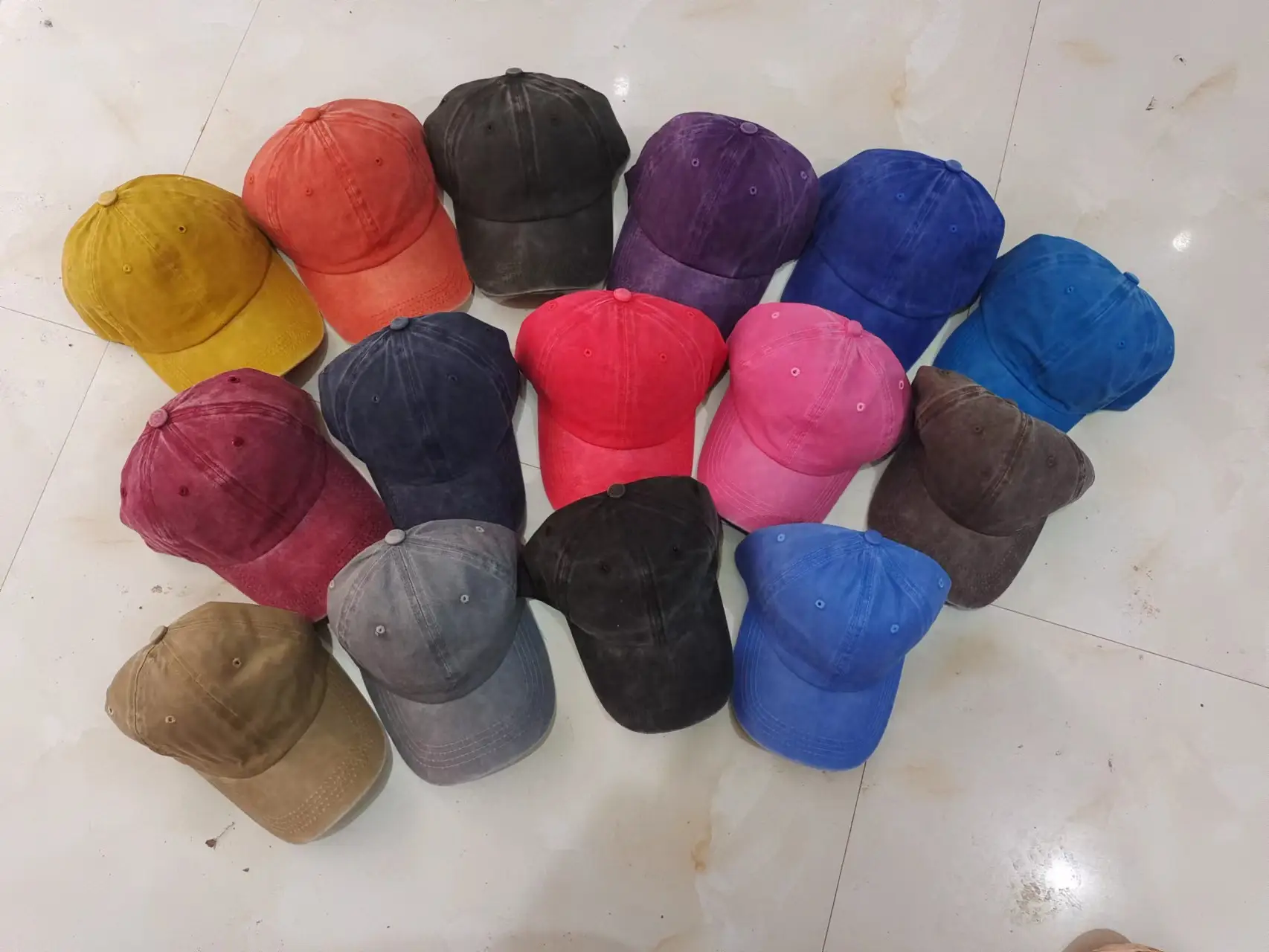 Men Baseball Cap White Red Stitched Cross-Border - Image 11