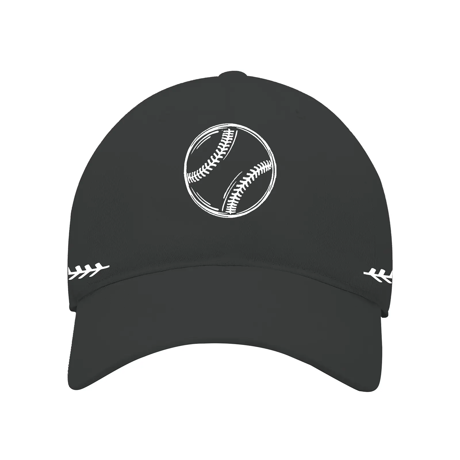 Men Baseball Cap White Red Stitched Cross-Border - Image 2