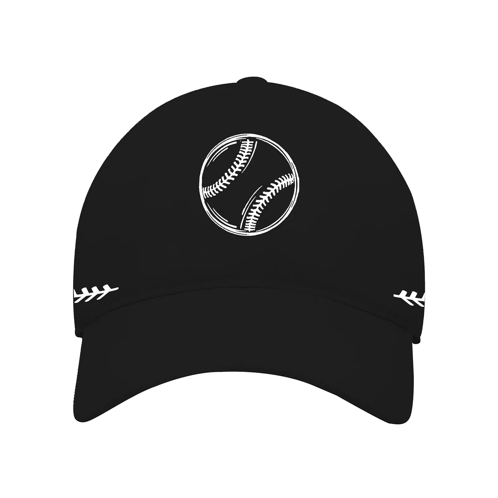 Men Baseball Cap White Red Stitched Cross-Border - Image 3