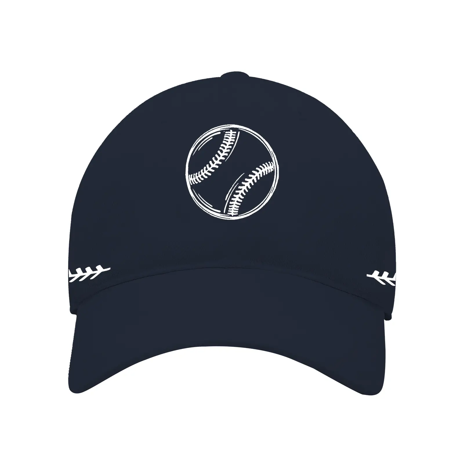 Men Baseball Cap White Red Stitched Cross-Border - Image 5