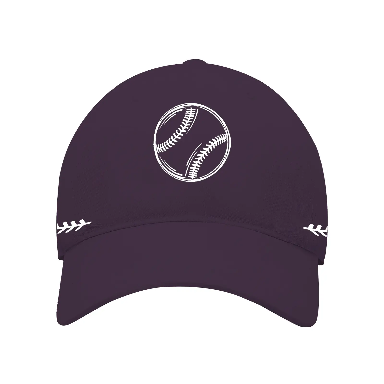 Men Baseball Cap White Red Stitched Cross-Border - Image 6