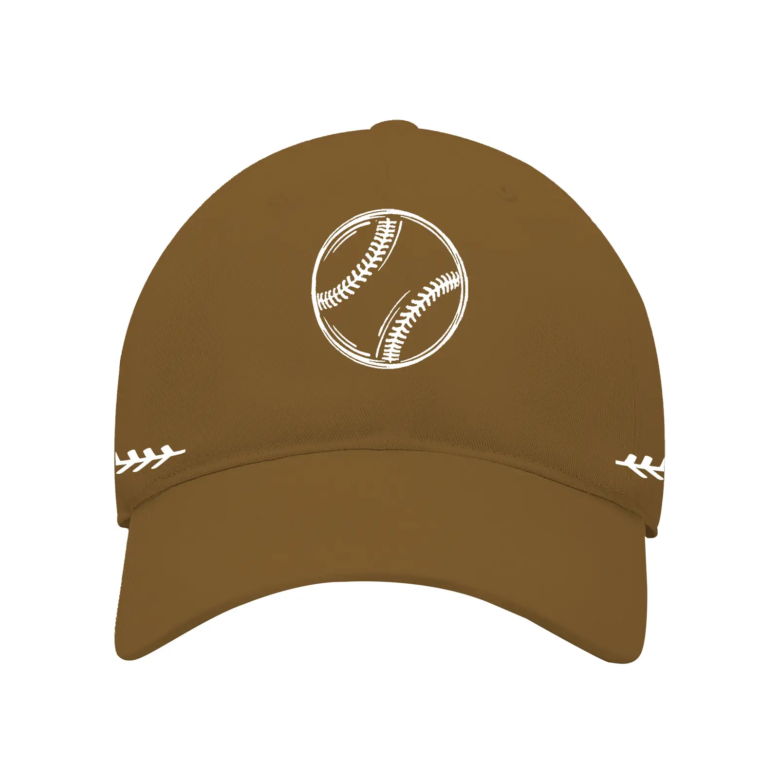 Men Baseball Cap White Red Stitched Cross-Border - Image 7