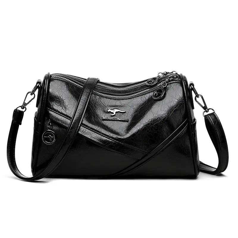 Brown Leather Shoulder Crossbody Bag for Women