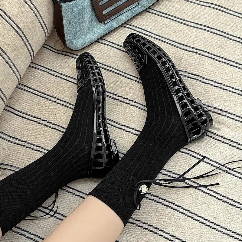Shallow-Mouthed Single Shoes, Crystal Pvc Outdoor Casual Square-Toe Sandals, Slip-On Dance Shoes, Cool for Summer - Image 7