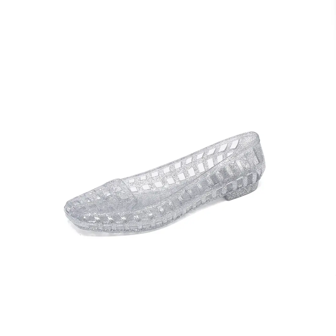 Shallow-Mouthed Single Shoes, Crystal Pvc Outdoor Casual Square-Toe Sandals, Slip-On Dance Shoes, Cool for Summer - Image 10