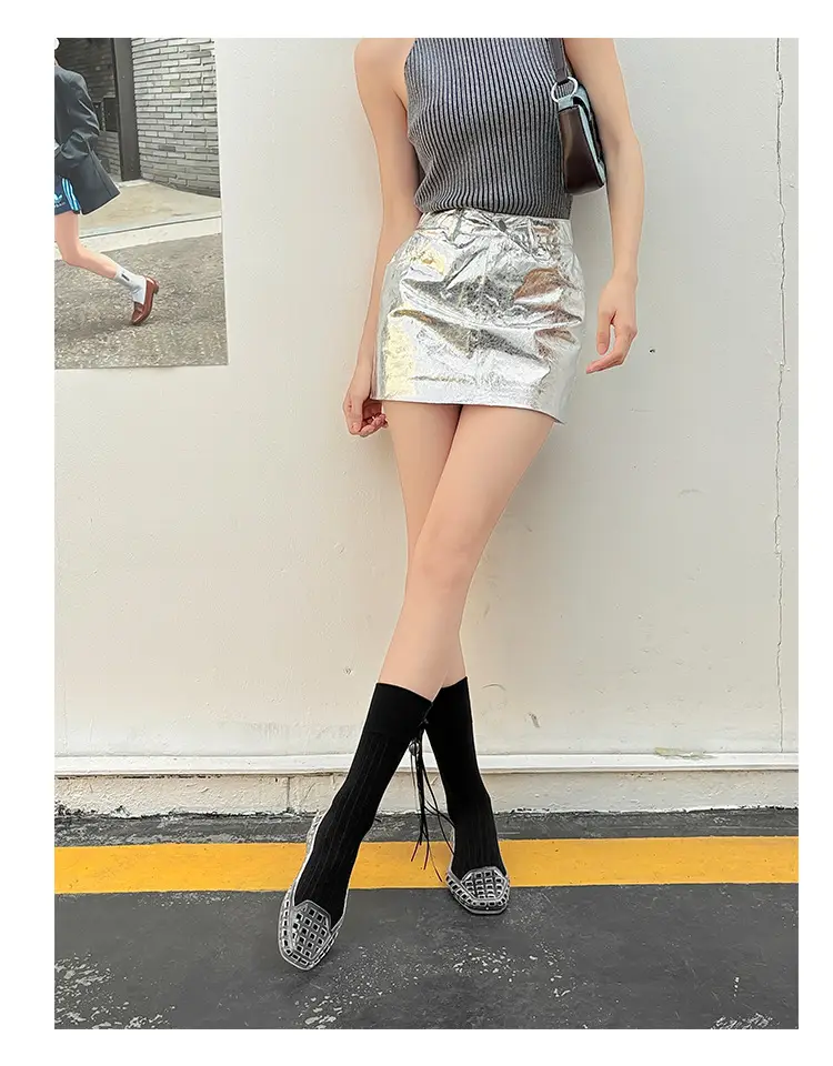 Shallow-Mouthed Single Shoes, Crystal Pvc Outdoor Casual Square-Toe Sandals, Slip-On Dance Shoes, Cool for Summer — feature 18