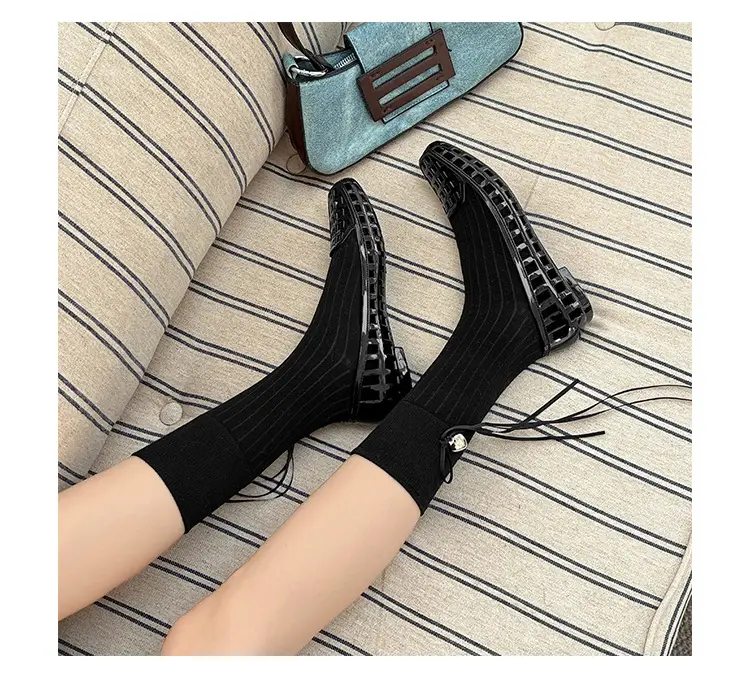 Shallow-Mouthed Single Shoes, Crystal Pvc Outdoor Casual Square-Toe Sandals, Slip-On Dance Shoes, Cool for Summer — feature 29