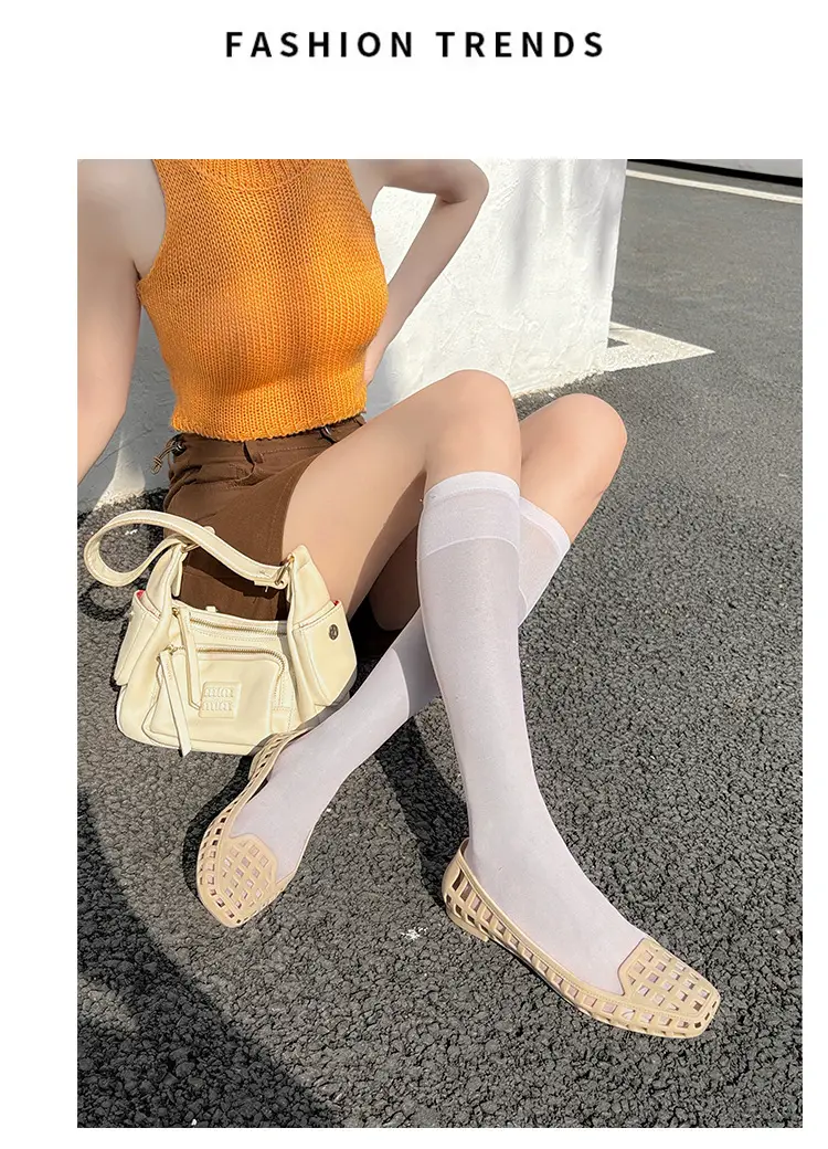 Shallow-Mouthed Single Shoes, Crystal Pvc Outdoor Casual Square-Toe Sandals, Slip-On Dance Shoes, Cool for Summer — feature 36