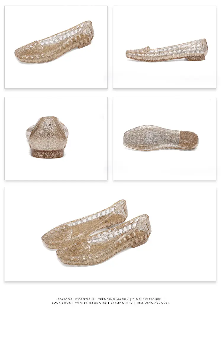 Shallow-Mouthed Single Shoes, Crystal Pvc Outdoor Casual Square-Toe Sandals, Slip-On Dance Shoes, Cool for Summer — feature 50