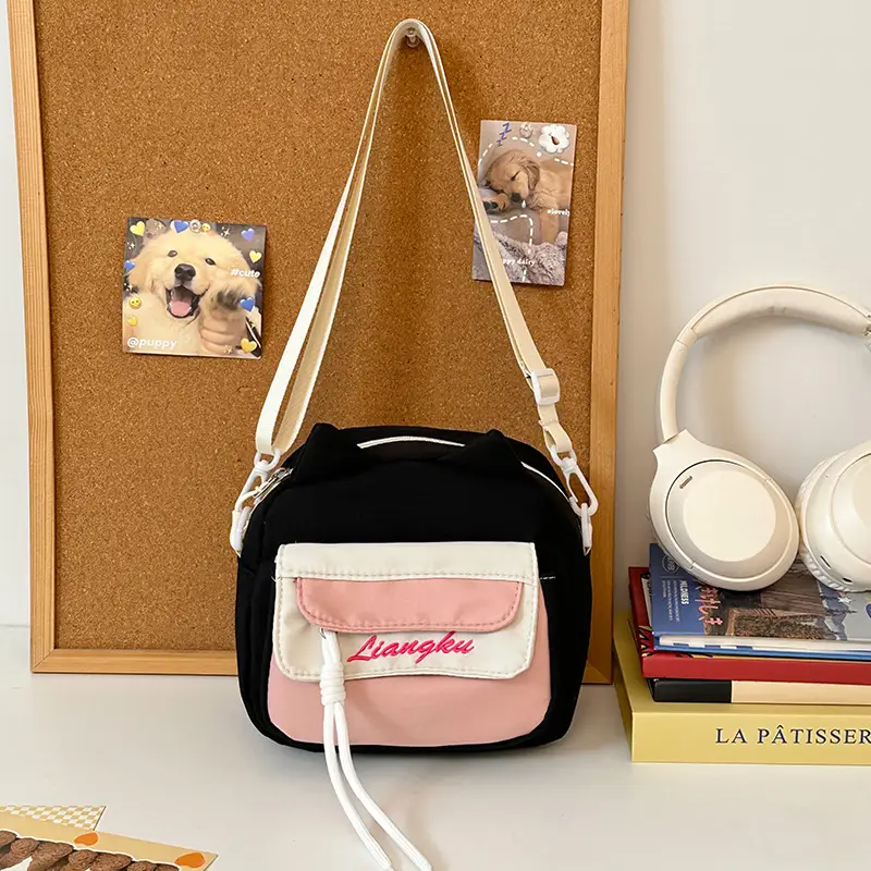 Sweet Cartoon Crossbody Bags for Girls Pink Blue Black - Image 7