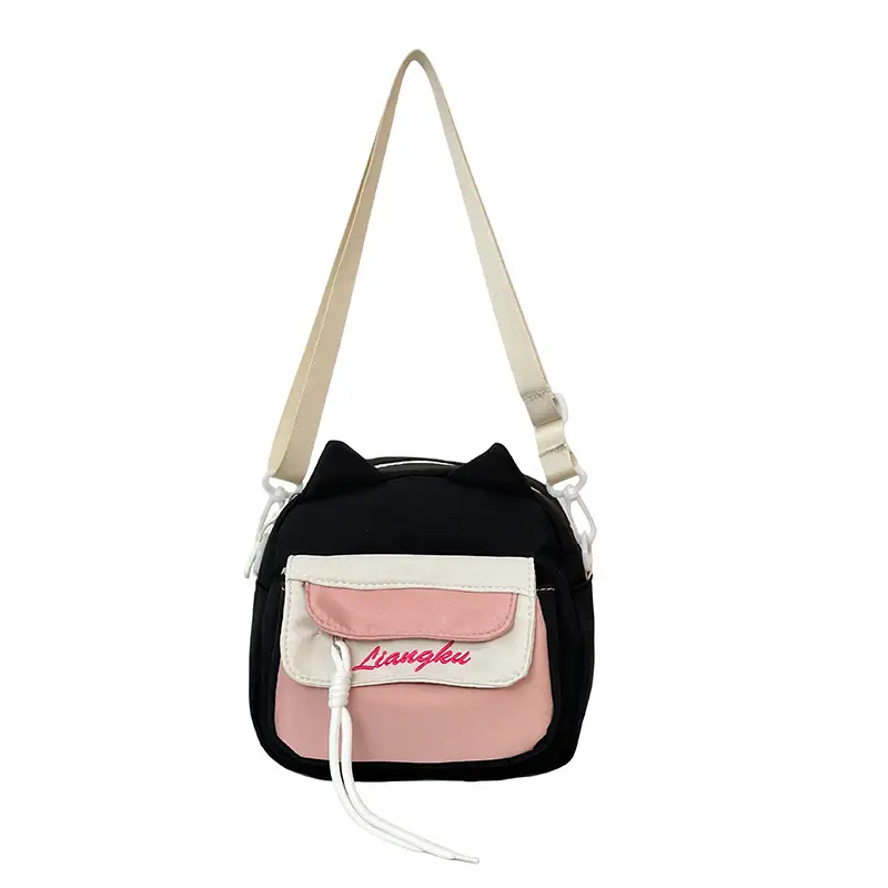 Sweet Cartoon Crossbody Bags for Girls Pink Blue Black - Image 10