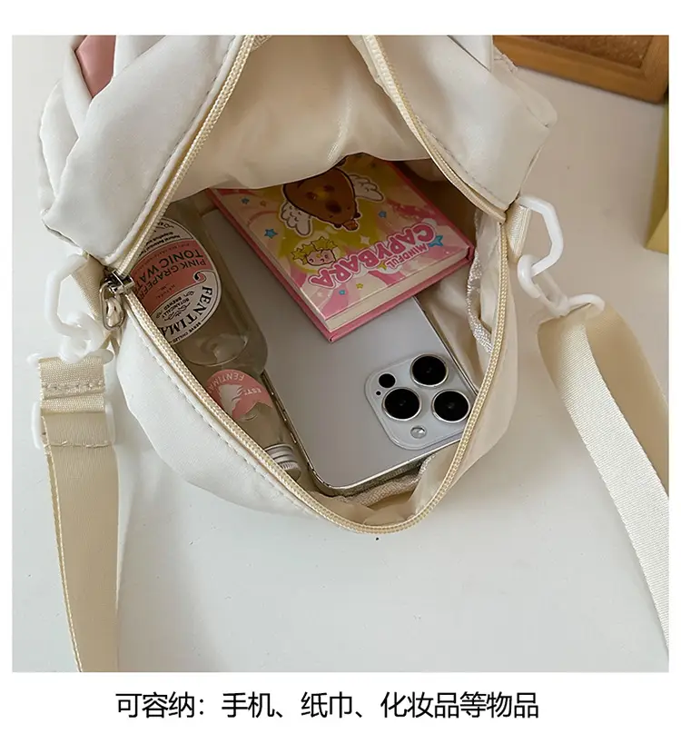 Sweet Cartoon Crossbody Bags for Girls Pink Blue Black — feature 11
