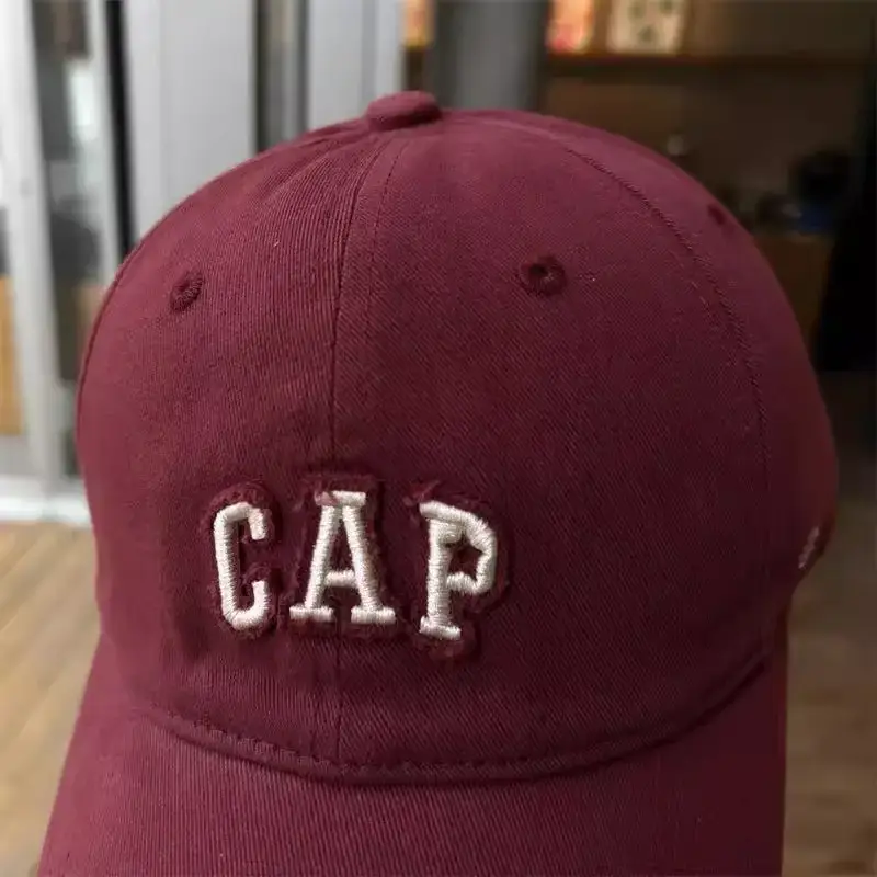 White Cap with CAP Embroidery for Men Women — feature 1