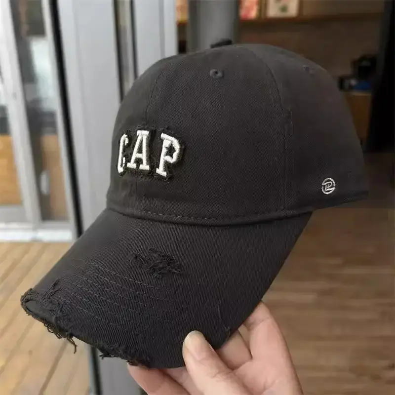 White Cap with CAP Embroidery for Men Women — feature 5