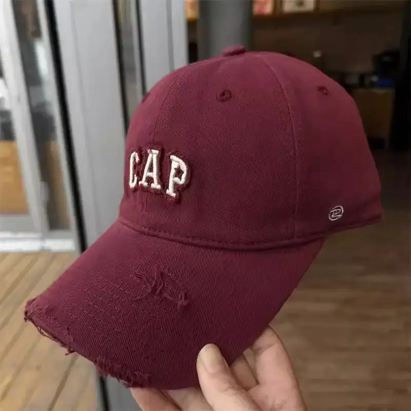 White Cap with CAP Embroidery for Men Women — feature 8