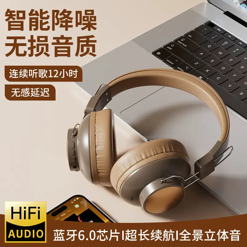 Wireless Bluetooth Headphones with Large Earmuffs & Noise Reduction - Image 5