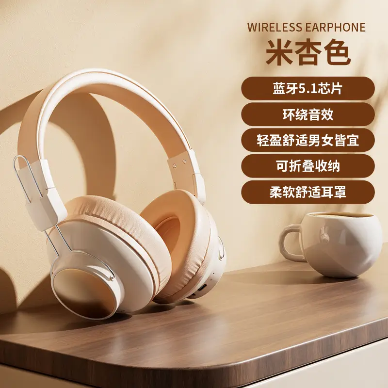 Wireless Bluetooth Headphones with Large Earmuffs & Noise Reduction - Image 3